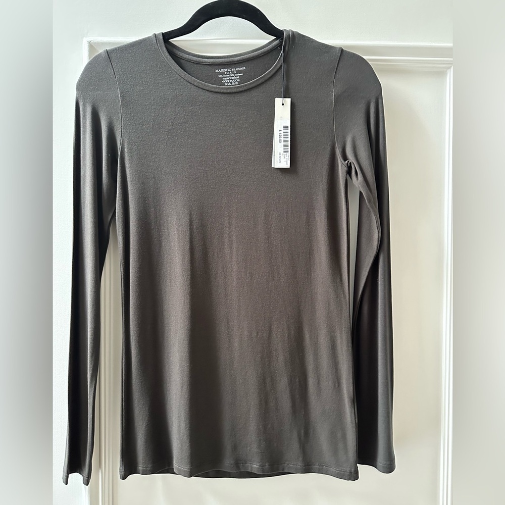 Majestic long sleeve top Size 1 (small) NWT